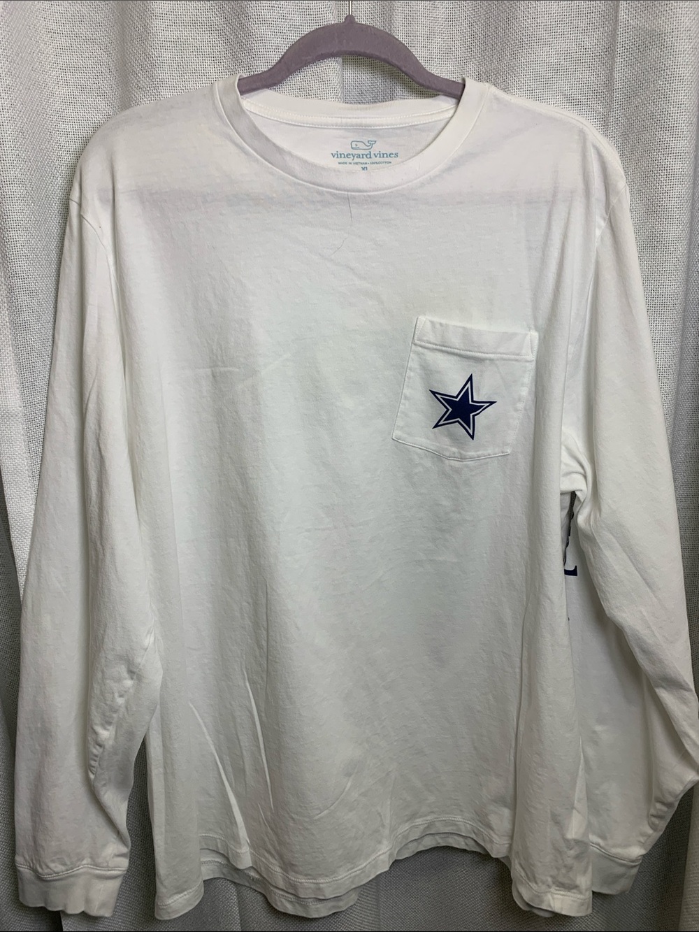 Dallas Cowboys Watercolor Sunset Football Field Graphic T-Shirt White XL - Picture 4 of 5